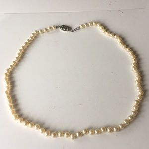 Vintage PEARL NECKLACE strand   20”